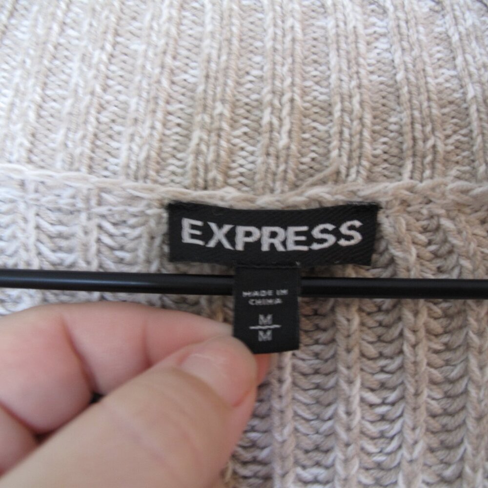 EXPRESS Ribbed Open Front Cardigan - Picture 4 of 8